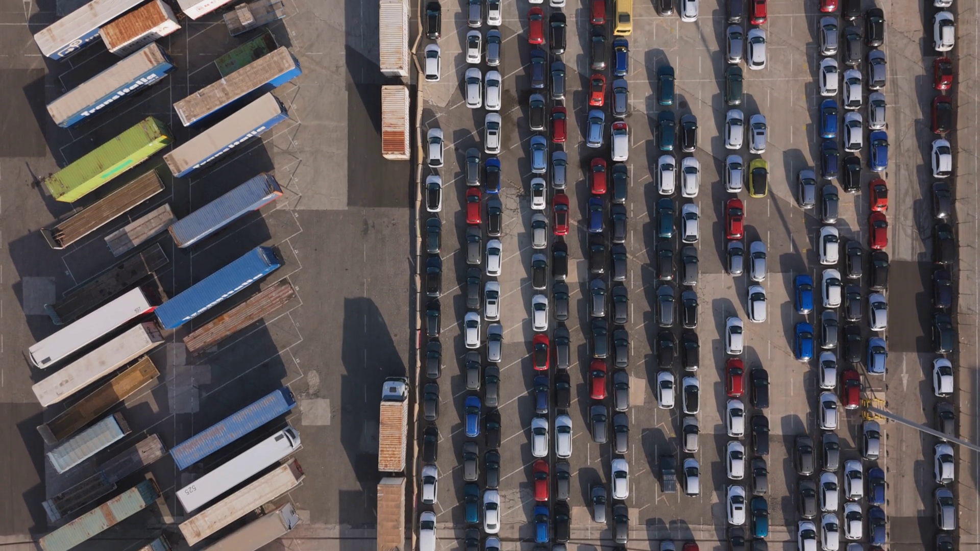 A Stunning Aerial View Of Active Shipping Stock Footage SBV-351882487 ...