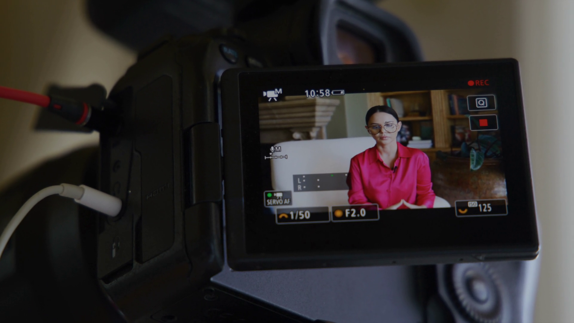 Close-up Shot Through Camera Screen Of Stock Footage SBV-351811274 ...