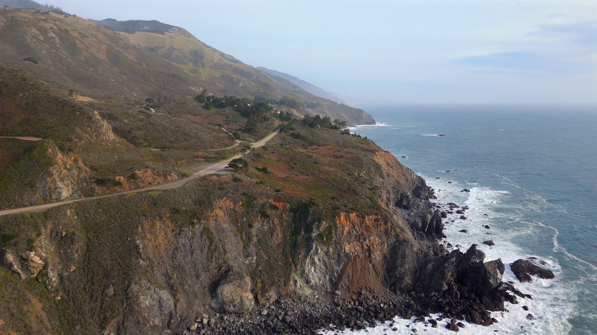 Enjoy Breathtaking Aerial View Of Big Sur Stock Footage SBV-351955325 ...