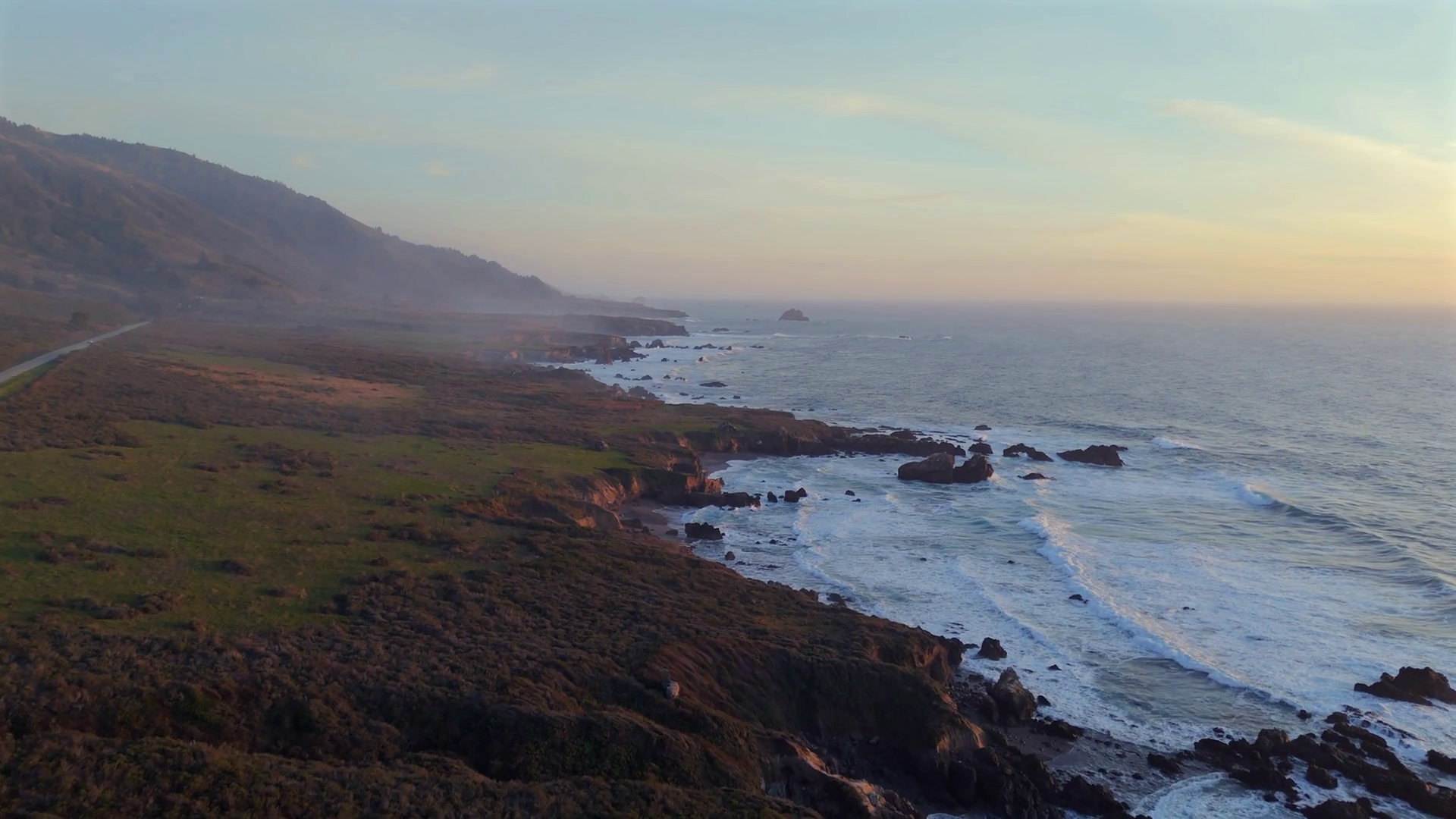 Experience Stunning Aerial View Of Big Sur Stock Footage SBV-351921331 ...