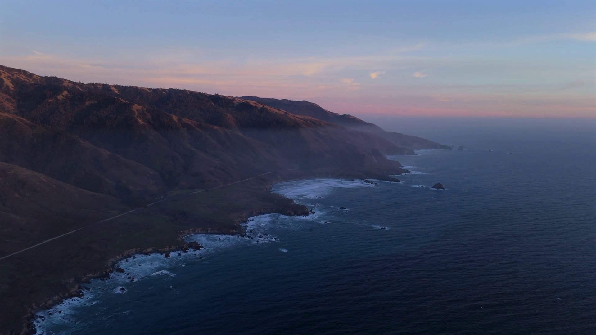 A Breathtaking Aerial View Of Big Sur At Stock Footage SBV-352048533 ...