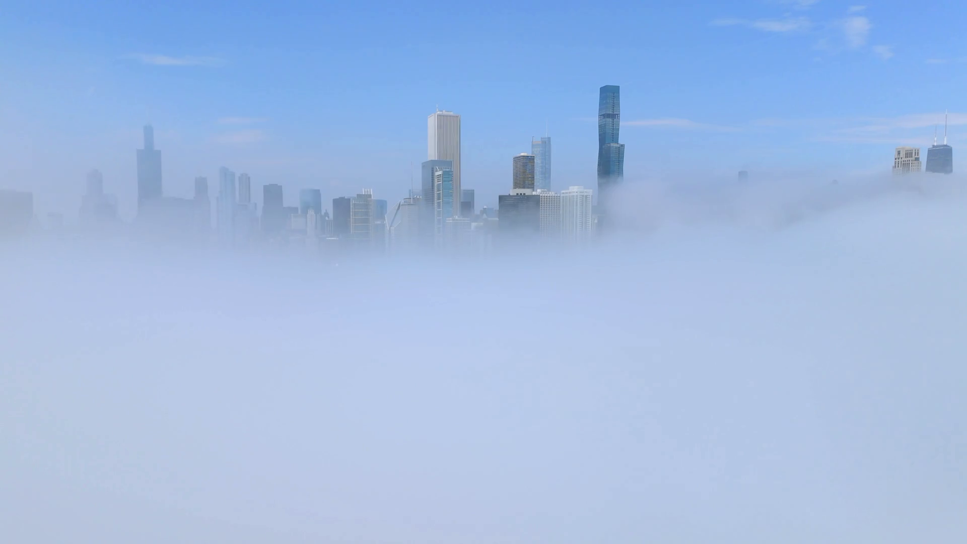 An Aerial View Of Chicago Skyline Slowly Stock Footage SBV-352373557 ...