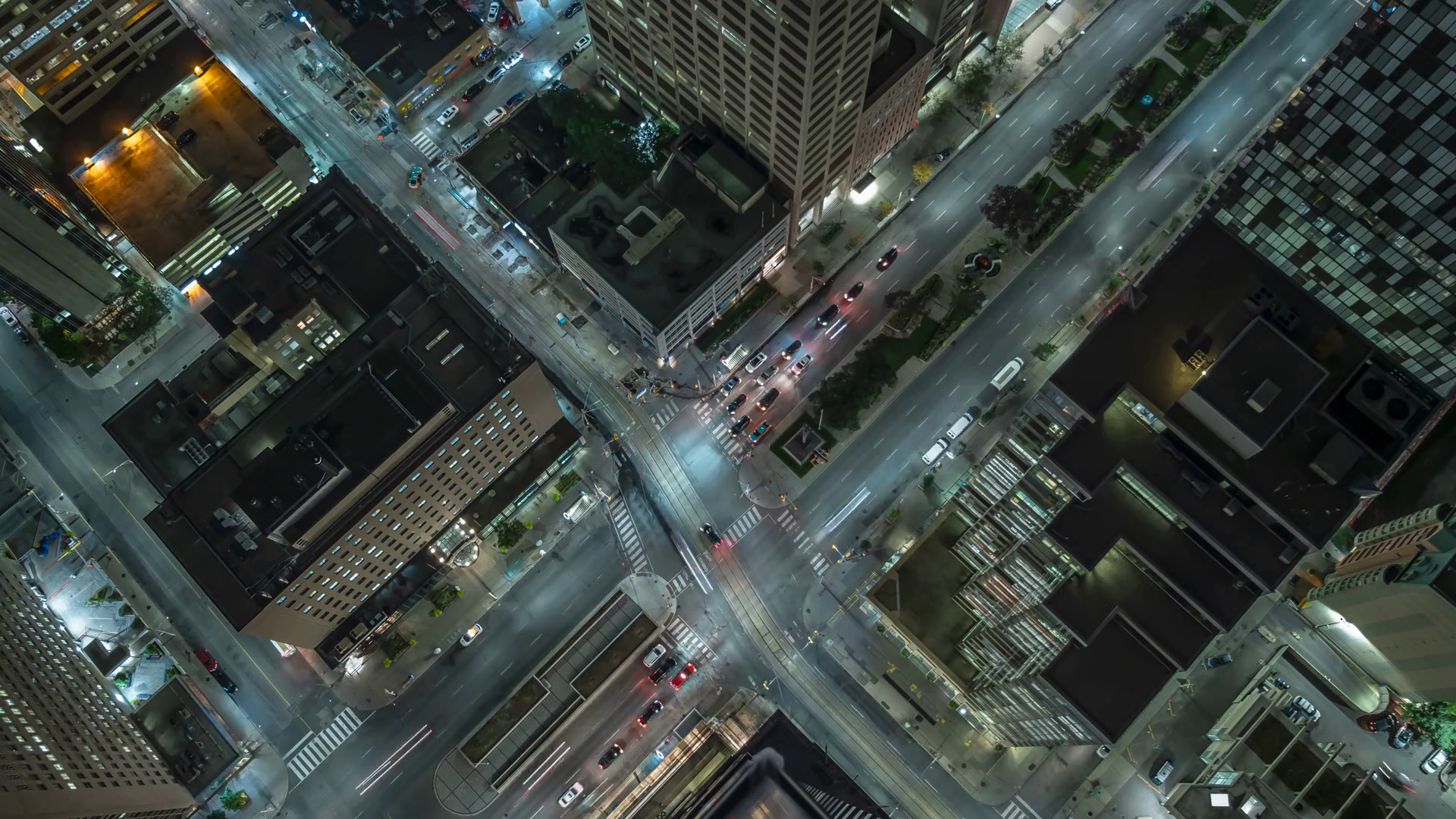 Downtown City Night Time Lapse Birds Eye View Of Traffic 04 Stock Video Footage 00 17 Sbv Storyblocks