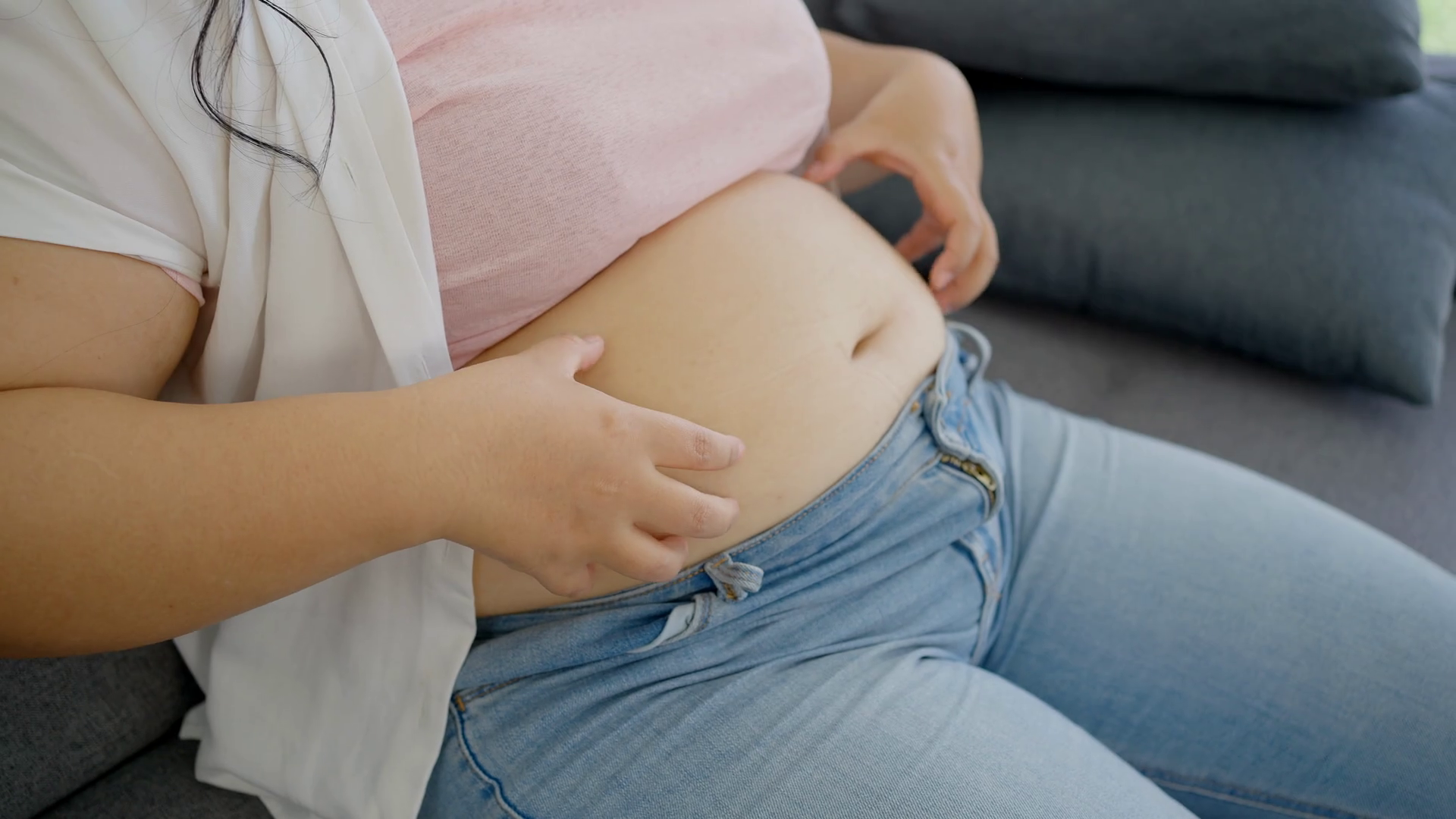 Happy Chubby Woman Happy Vivacious Plus-size Stock Footage SBV ...