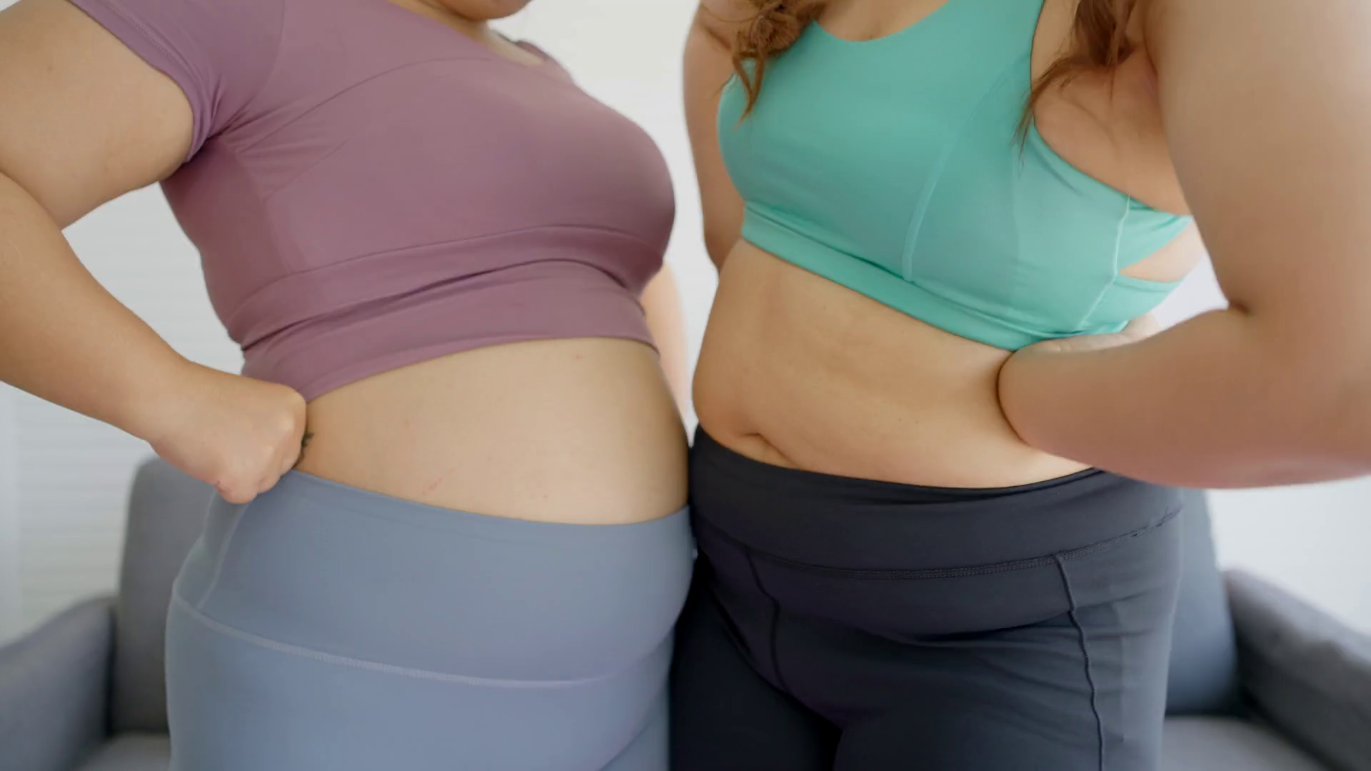 Happy Chubby Woman Happy Vivacious Plus-size Stock Footage SBV ...