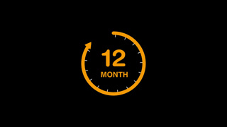 12 date calendar icon Animation with transparent background Flat calendar icon monthly, important date, meeting date, Simple calendar with date concept background 12 months countdown graphic animation
