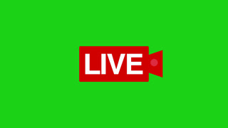 Red Live Stream Button with transparent background. animation of live icon and live video icon with red live stream button, live streaming broadcasting concept
