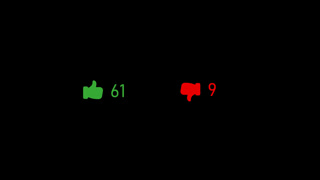Social media Likes, Dislikes thumbs icon, user interaction feedback Overlay on green screen. Video analytics counter animation. Views likes and engagement statistics