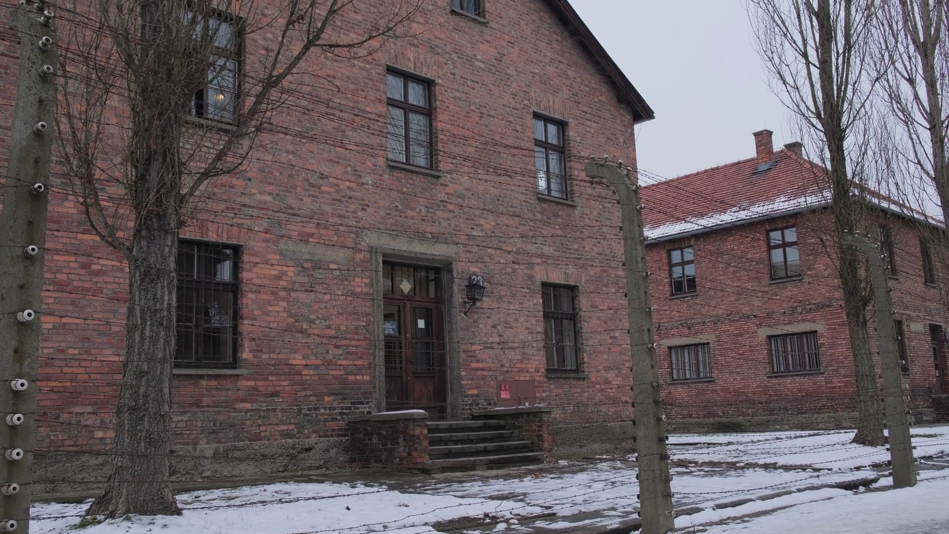 The Barracks Of Auschwitz Concentration Camp Stock Footage SBV ...