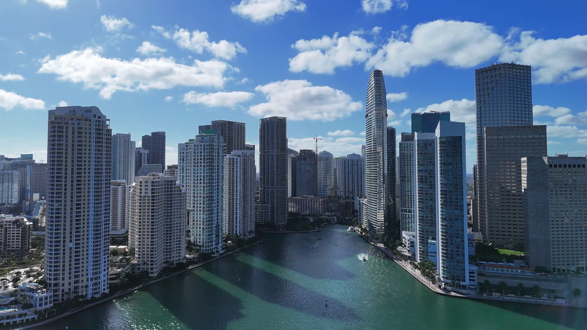 Incredible Beautiful View Of Miami Stock Footage SBV-352524680 ...