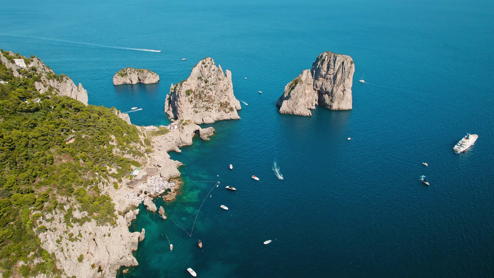 Capri Island With Rocky Coastline Leisure Stock Footage SBV-348872634 ...