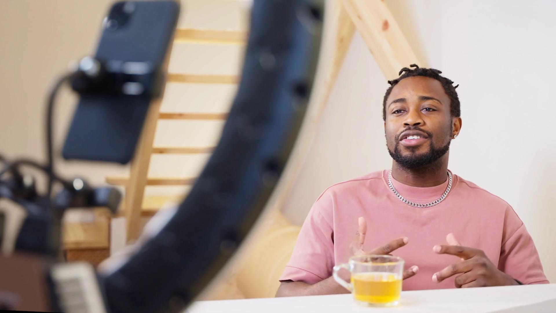 Sociable Positive Guy Creating Content Using Stock Footage SBV ...