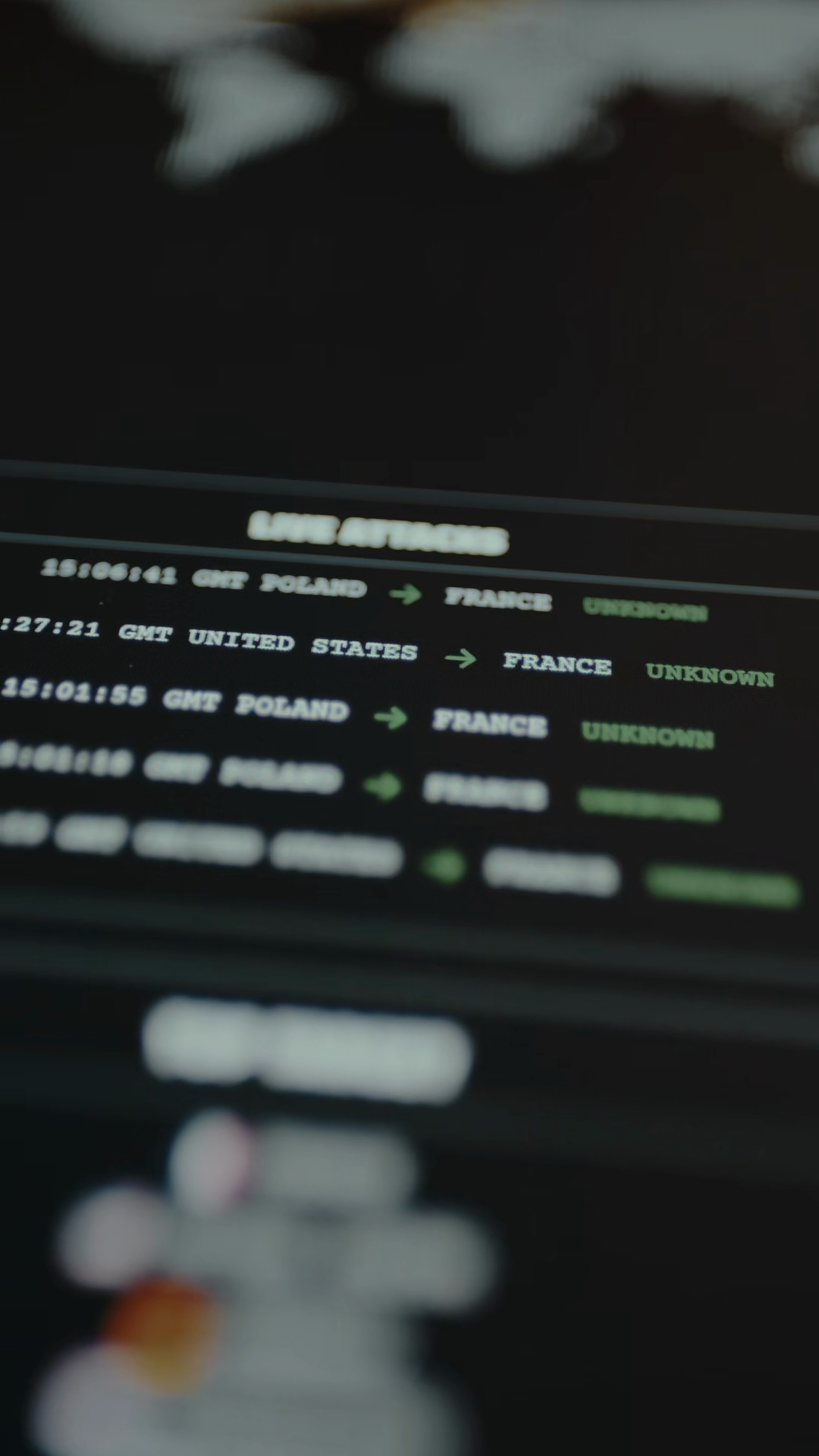 Log Of Live Cyber Attacks With Timestamps Stock Footage SBV-353920393 ...