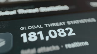 Global statistics regarding cybersecurity threats per minute and per second