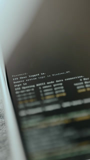 Typing commands terminal, brute-force attack, target successfully completed. Ethical hacking concept