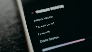 Threat status red alert indicator, Cybersecurity threat management