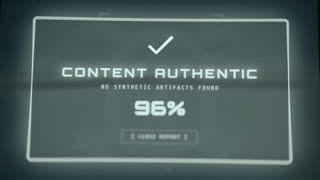 AI deepfake detection tool confirming the authenticity of content