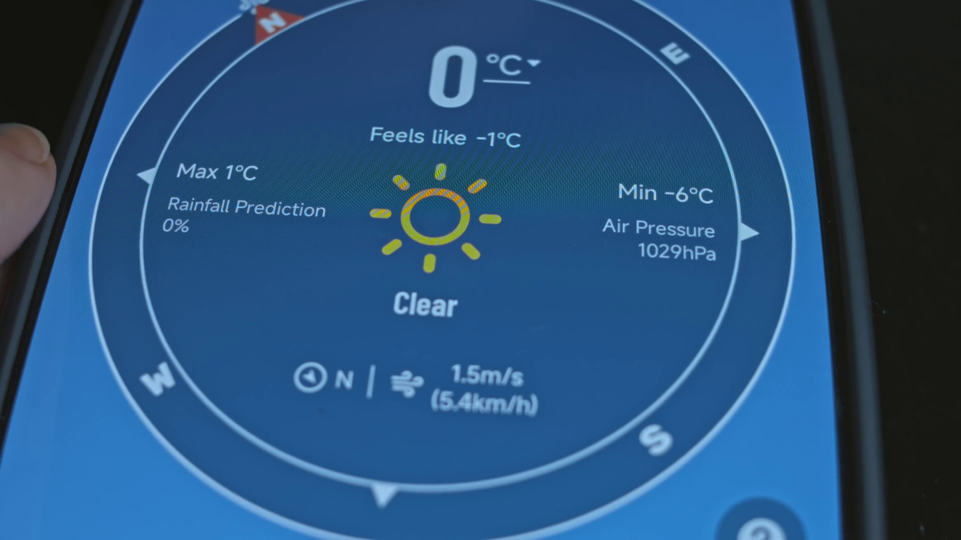 Checking Weather On Weather App On Smartphone Stock Footage SBV ...