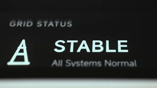 Fusion Power Grid Status Showing Stable and All Systems Normal