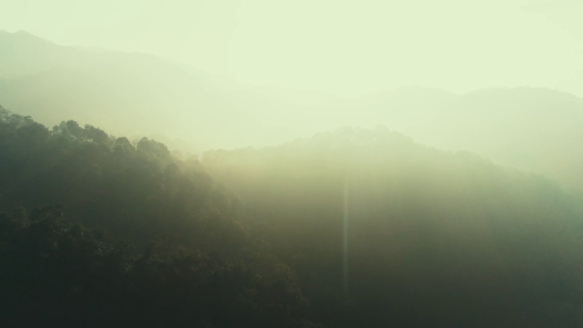 Aerial View Of Mountain In Misty Day In Stock Footage SBV-352591885 ...