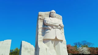 Martin Luther King Jr. statue in park in Washington DC