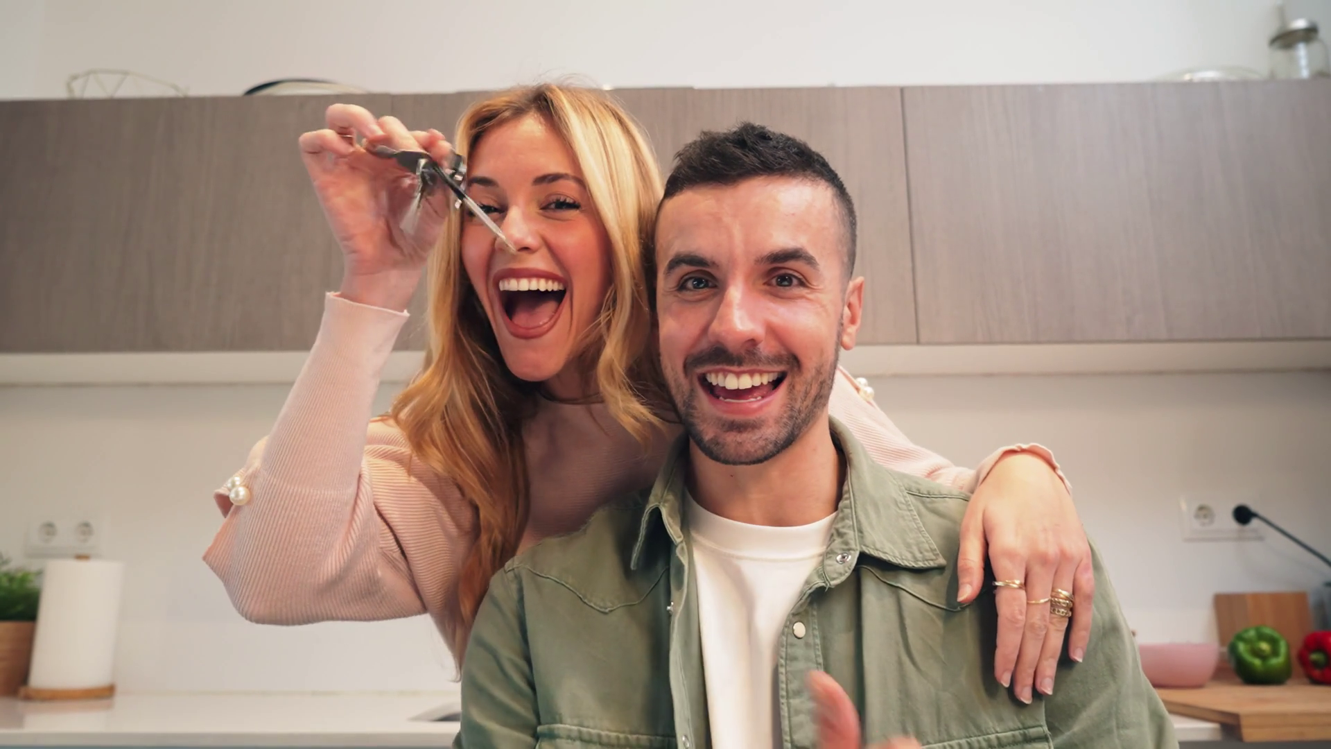 Caucasian Couple Holding Showing Key To New Stock Footage SBV-352036513 ...