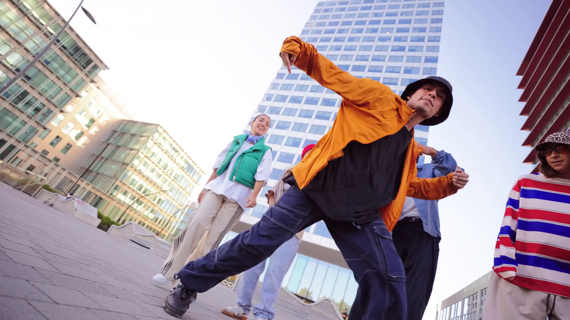 Energetic Breakdancer Showcasing Skillful Stock Footage SBV-351811938 ...