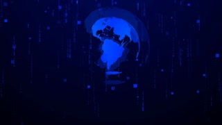 Cybersecurity Network Digital Technology, Global Virtual World Connection