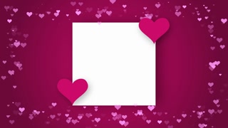 Valentines Day Heart Frame Video Animated Background