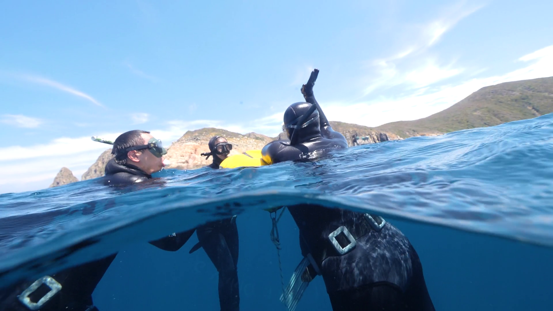 Nha Trang Vietnam July 30 2020 Freediving Stock Footage SBV338911055