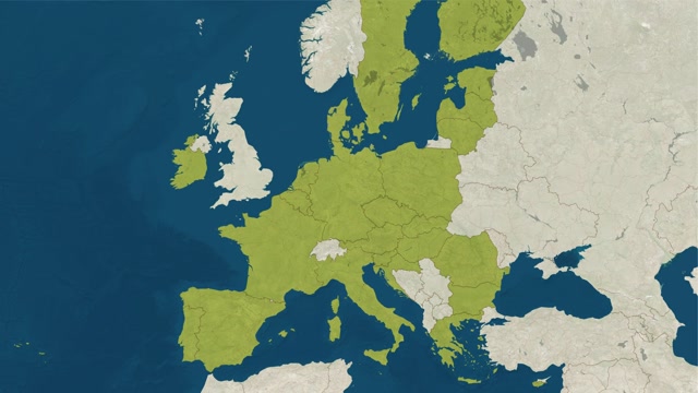 Europe Map | Nature motion backgrounds - Storyblocks