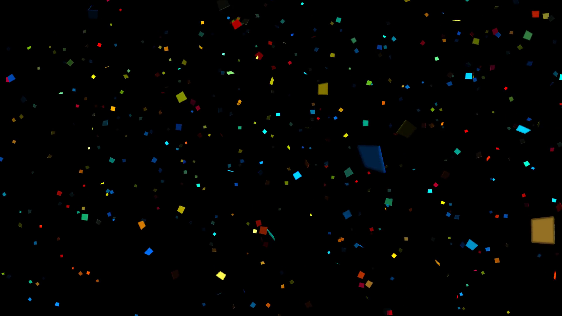 Colorful Confetti Falling Animation On Alpha Stock Motion Graphics SBV