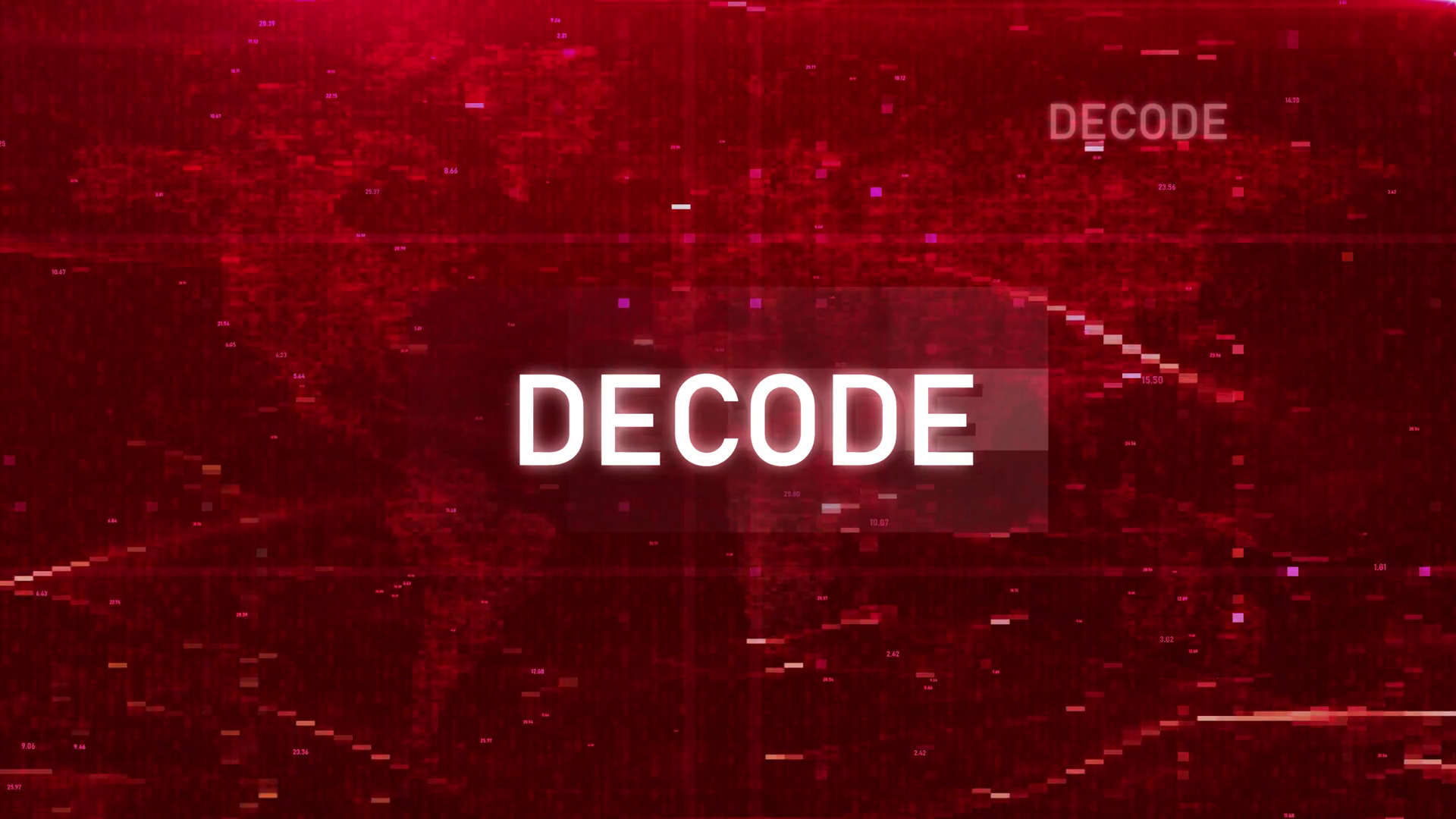Animated Glitch Decode Text Over Digital Stock Footage SBV-352300042 ...