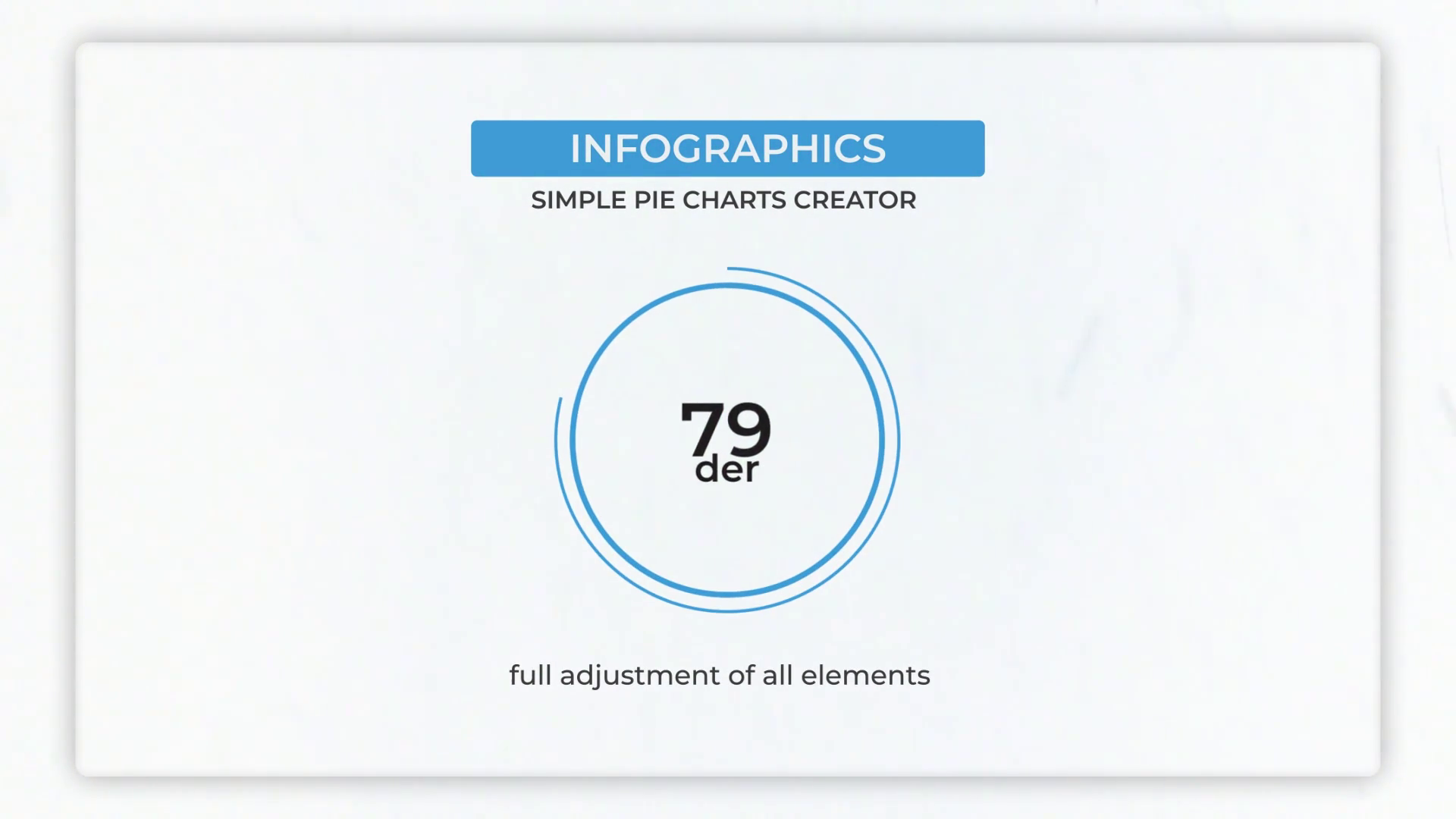Premiere Pro Template Infographics Simple Pie Charts Creator SBV