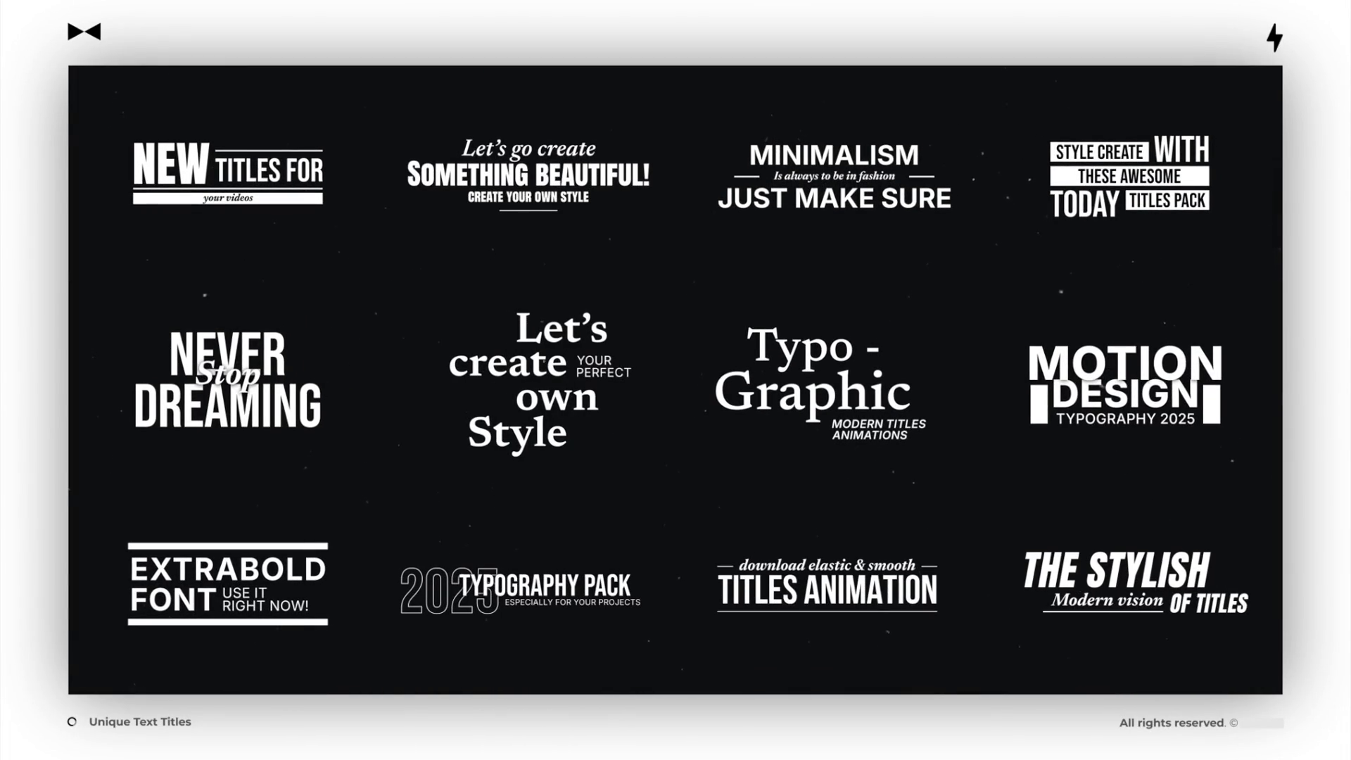 Premiere Pro Template: Unique Text Titles | Mogrt SBV-352333437 ...