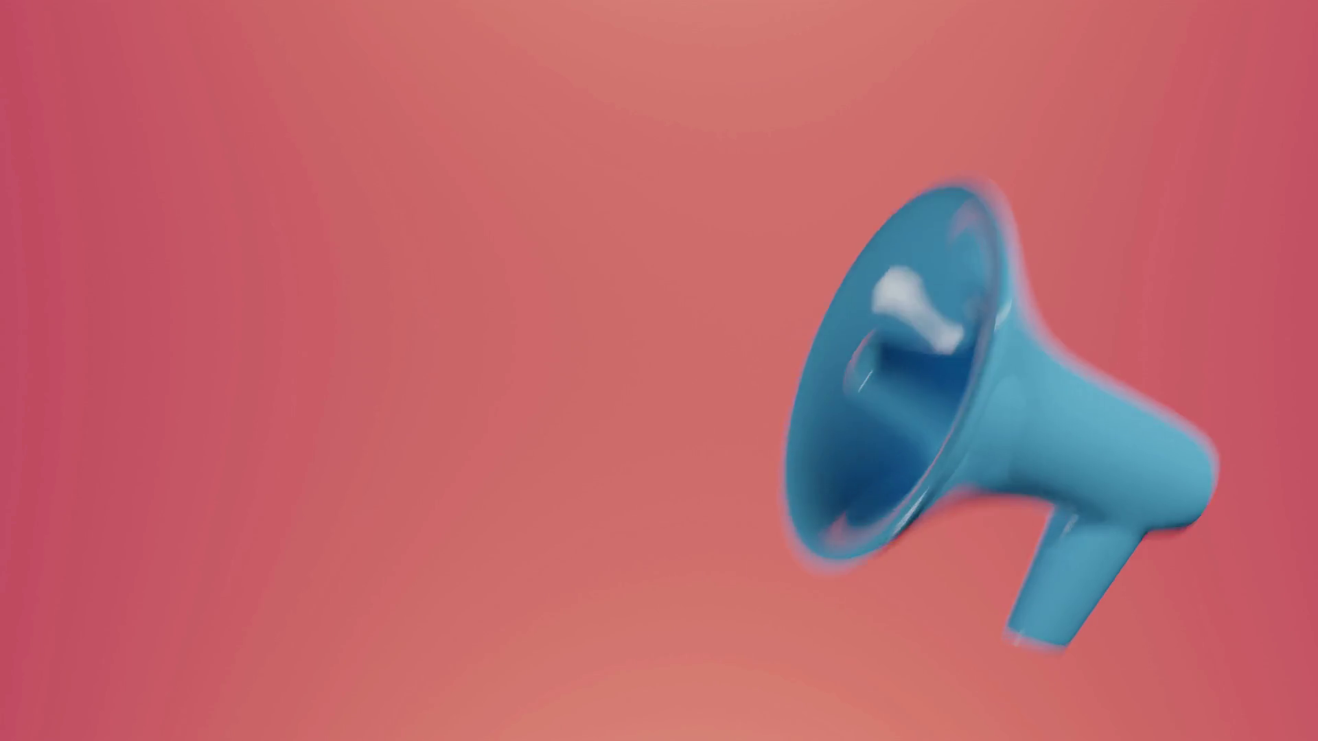 Marketing Concept 3d Megaphone Animation Stock Motion Graphics SBV