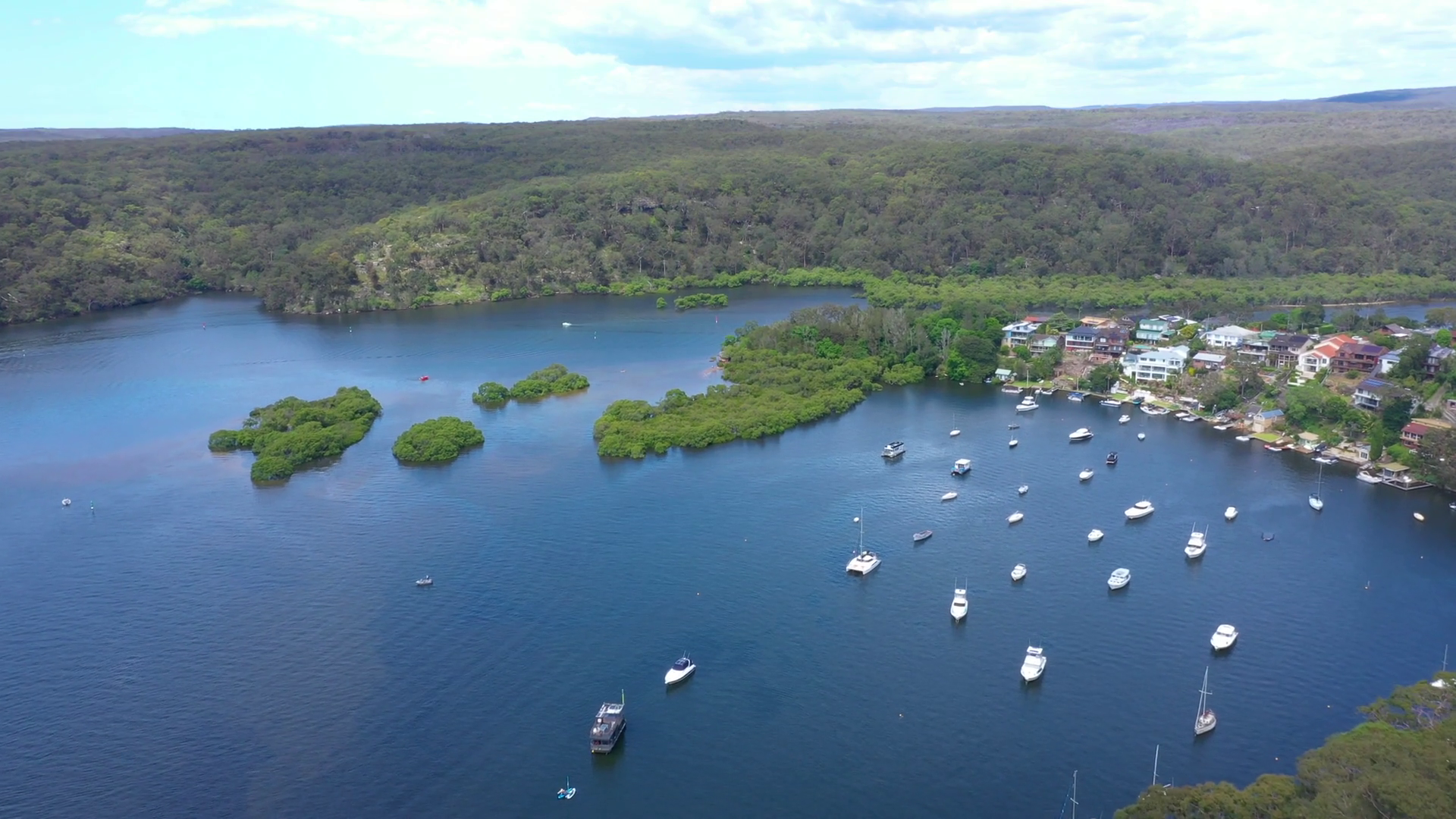 Aerial Drone View Of Grays Point On Port Stock Footage SBV-352312337 ...