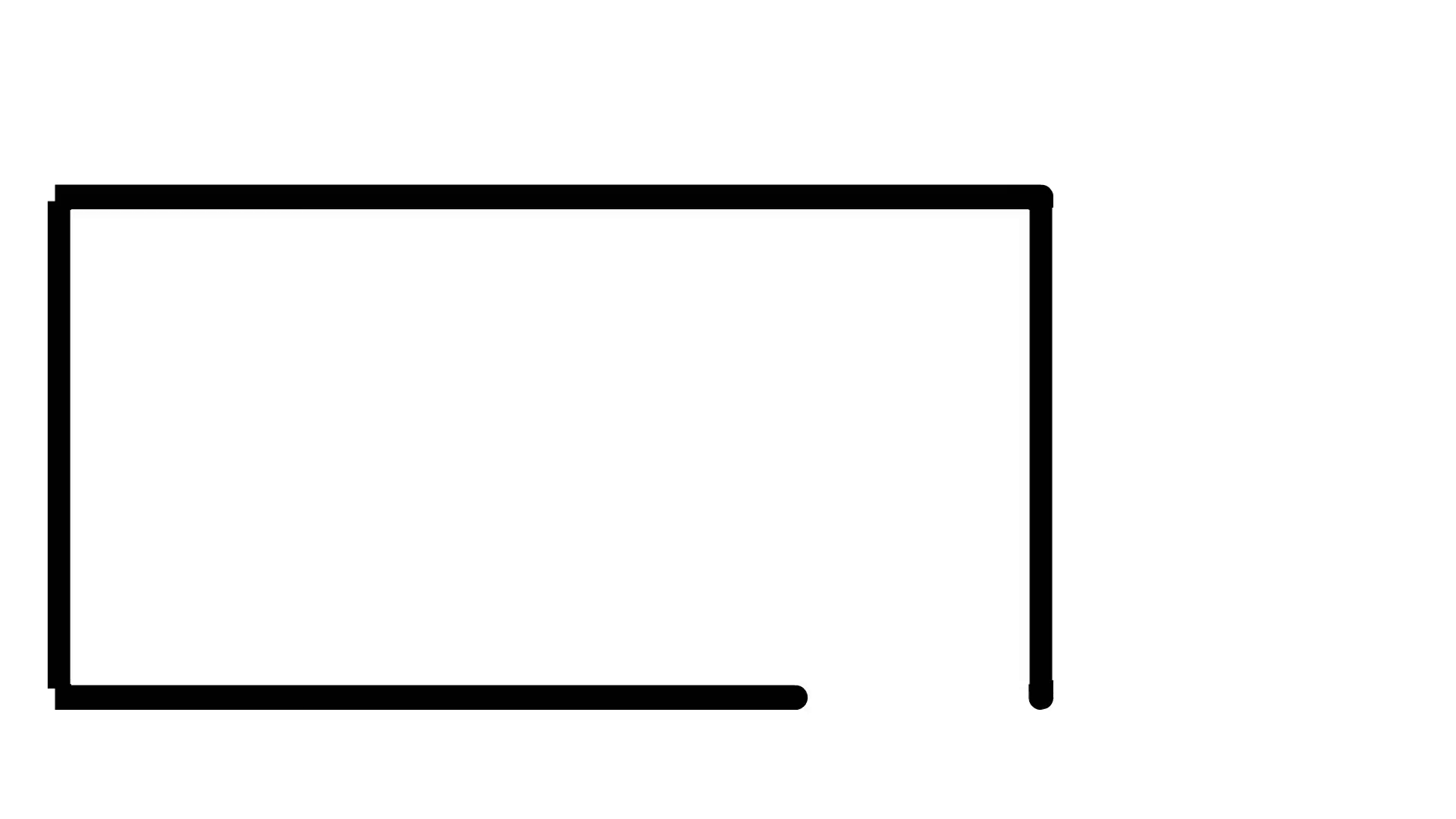 Microwave oven line drawing illustration animation with transparent