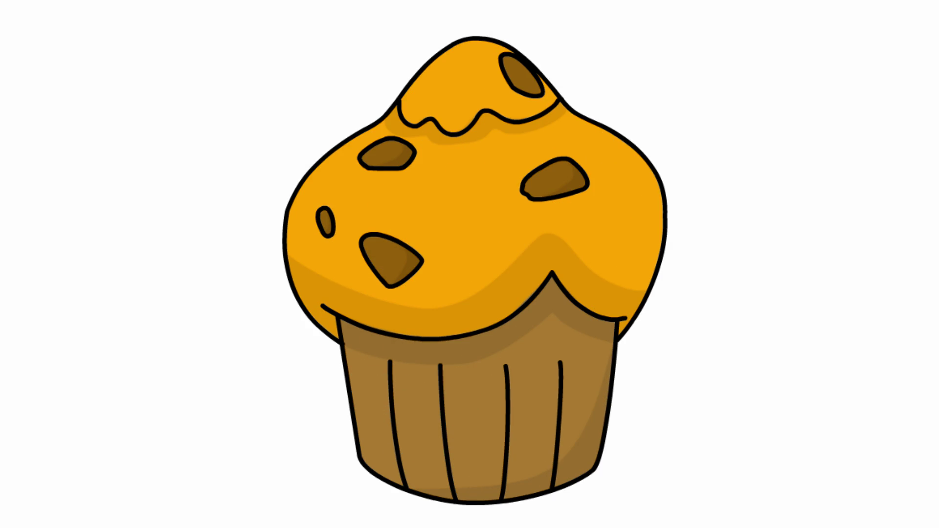 muffin sketch illustration hand drawn animation transparent Motion Background Storyblocks