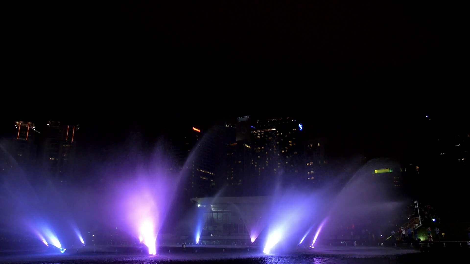 Beautiful Show Of Fountains In Kualalumpur Stock Footage SBV304462989