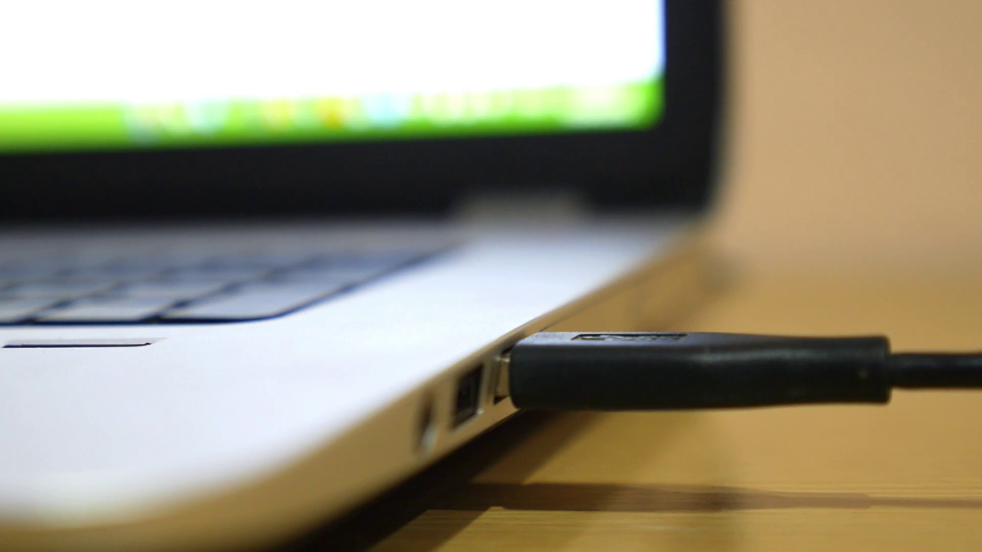 Connecting Usb Port To Laptop Computer Stock Footage SBV304473030