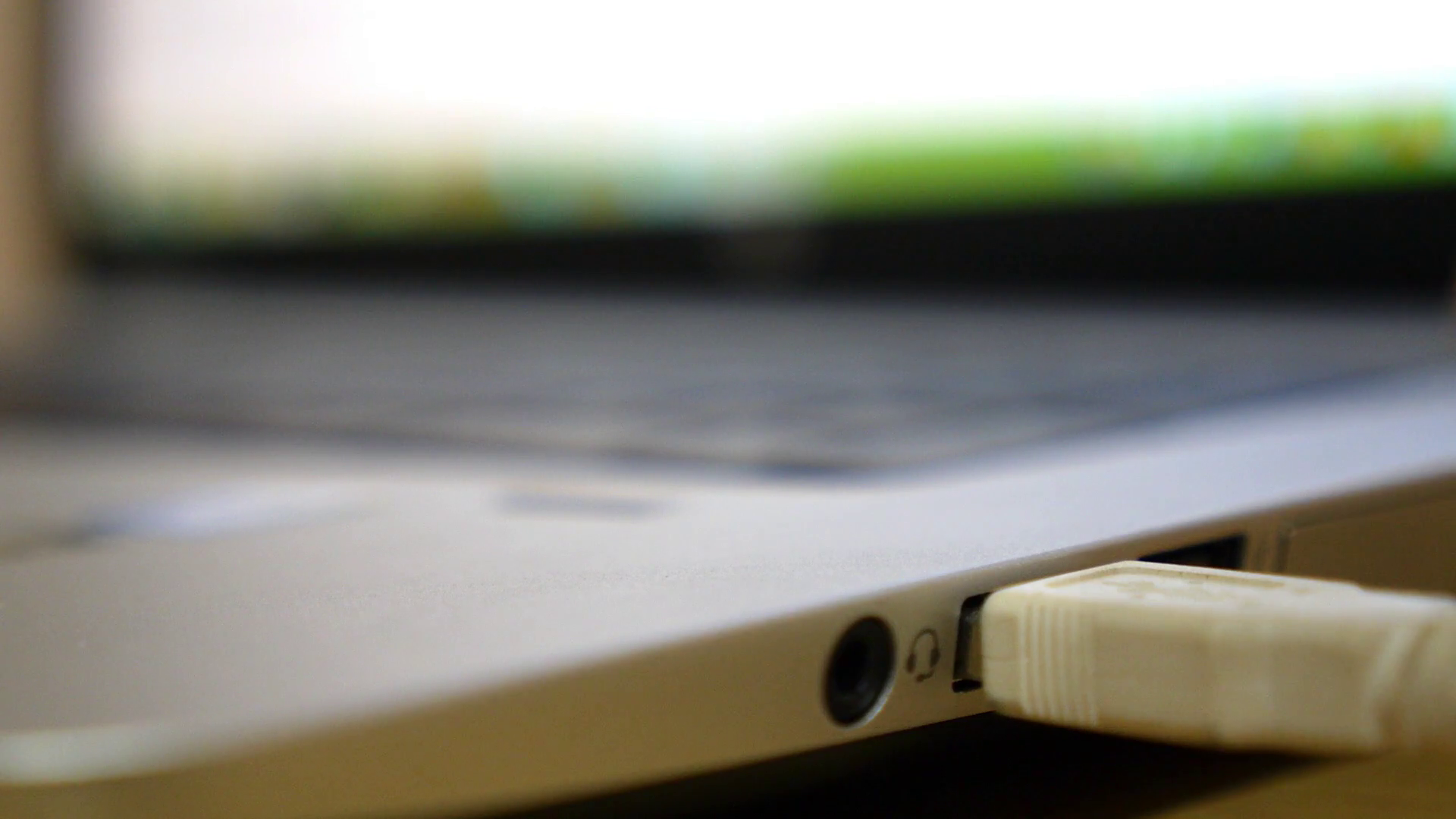 Disconnect Cable From Usb Connection Port Of Stock Footage SBV