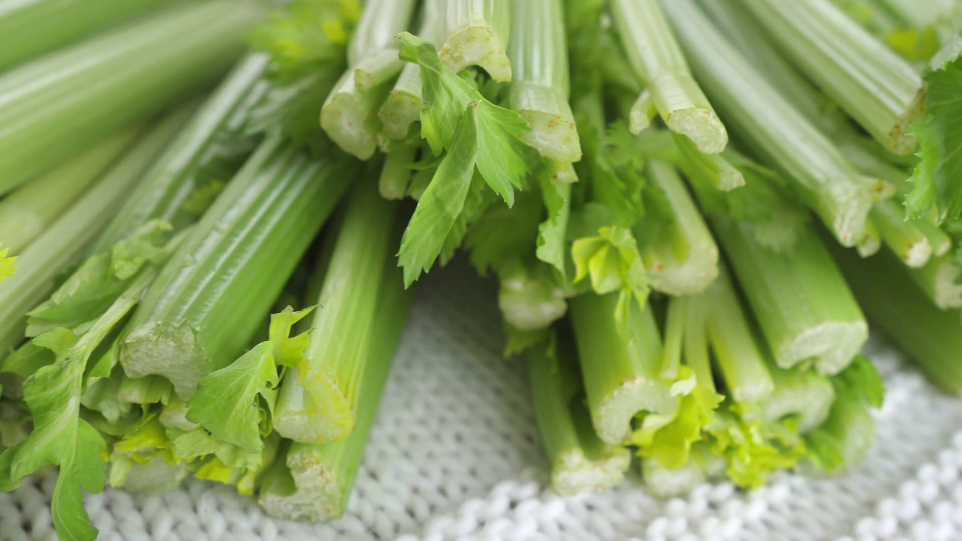Closeup Of Green Celery Fresh Juice Healthy Stock Footage SBV338472818