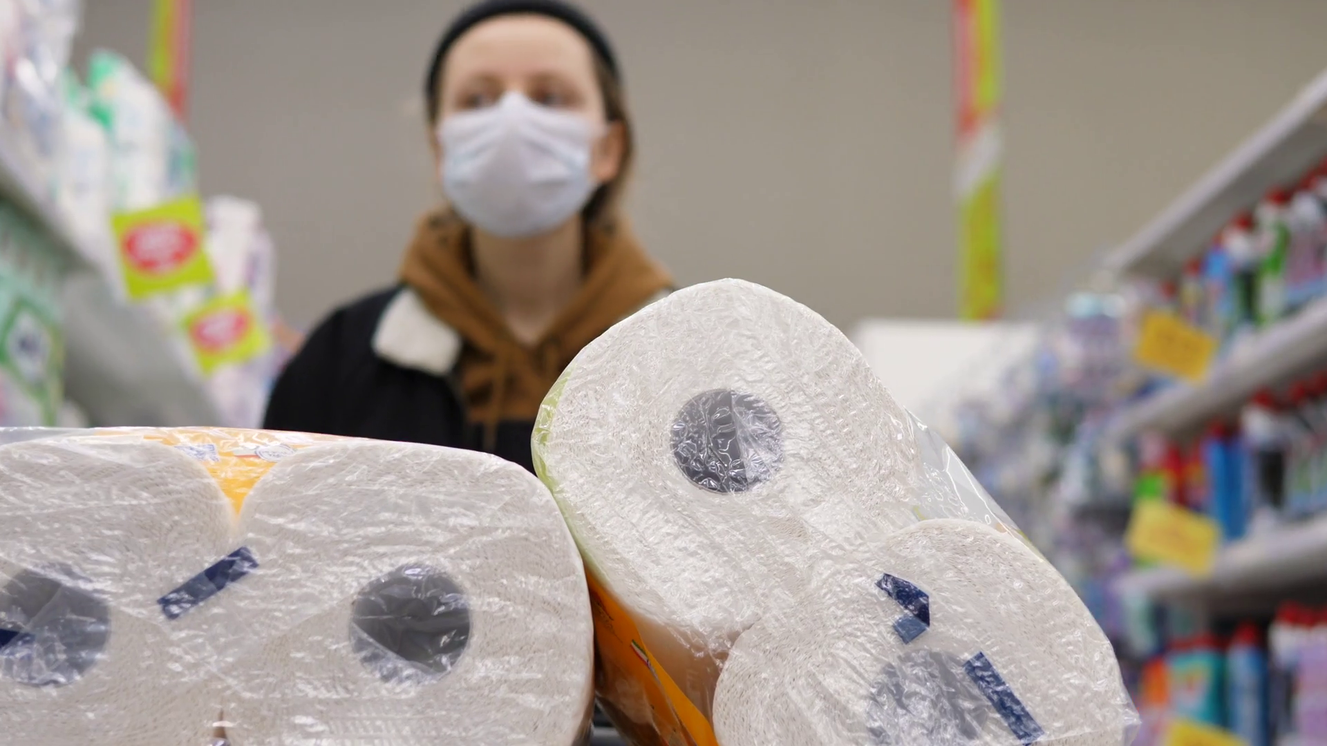 Toilet Paper Coronavirus Crisis. Woman In Mask Buying Toilet Paper - Why Is Everyone Buying Toilet Paper 2024