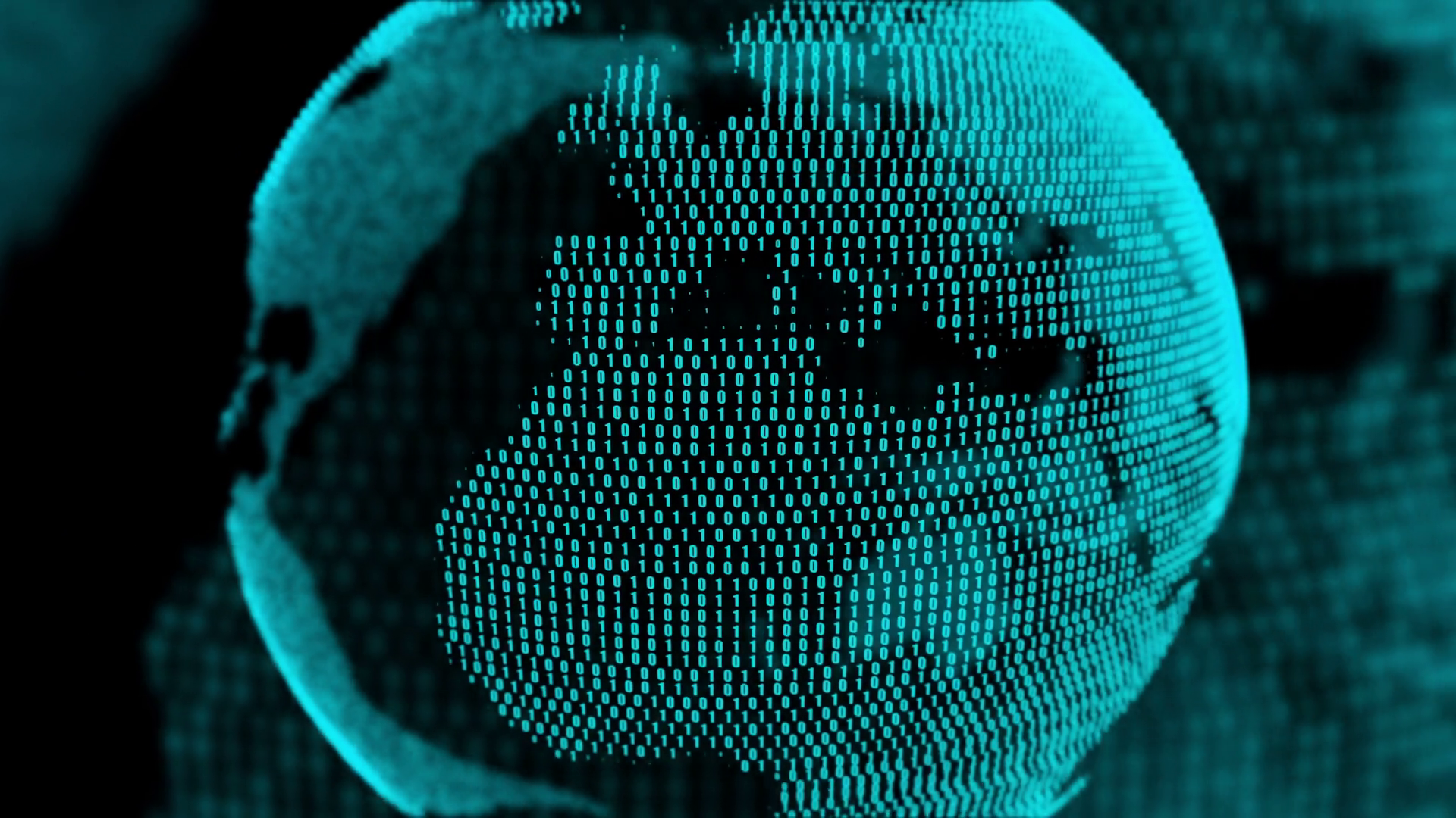 Globe Earth Made Up Of Numerals | Digital Stock Motion Graphics SBV ...