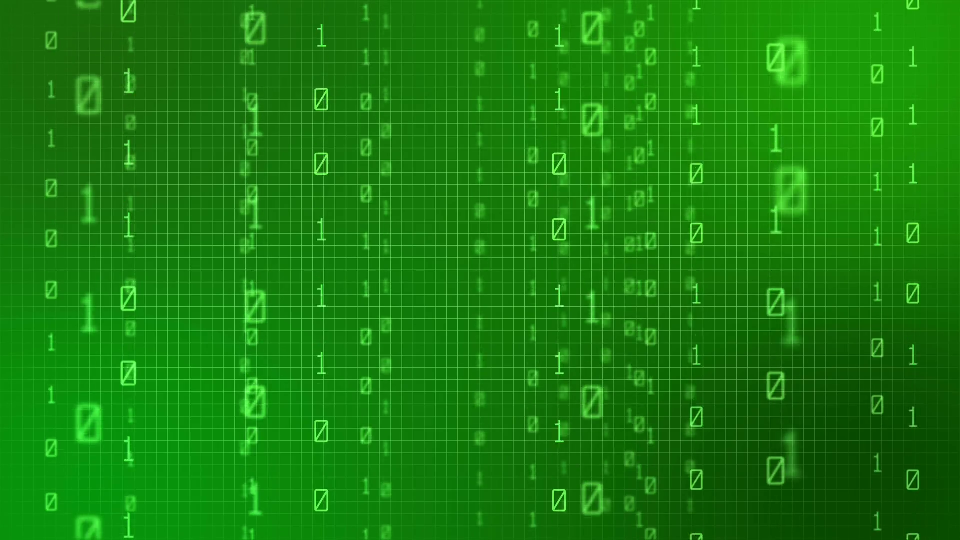 Matrix Like Code Grid Made Up Of Binaries Stock Motion Graphics SBV