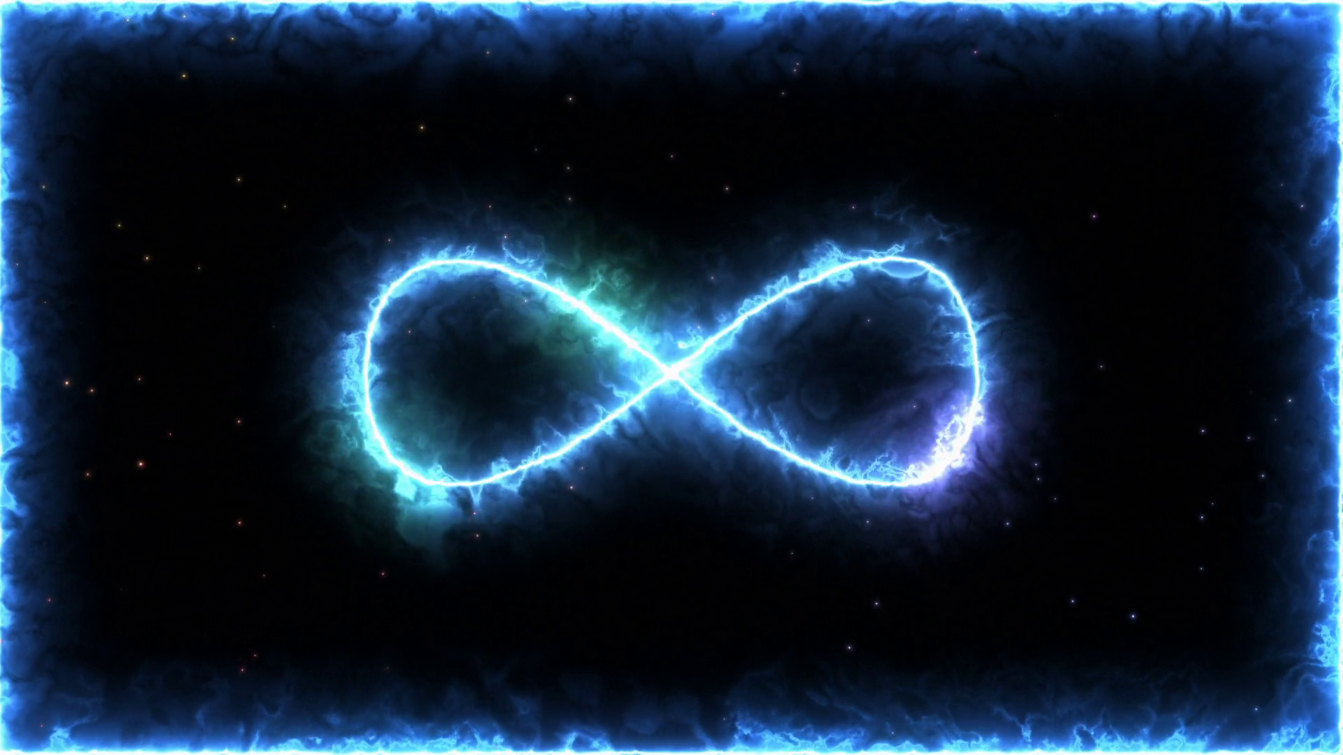 Infinity Symbol On Blue Fire | Burning Stock Motion Graphics SBV ...