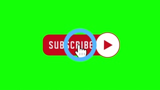 Subscribe and Bell Icon Buttons Animation over Green Screen