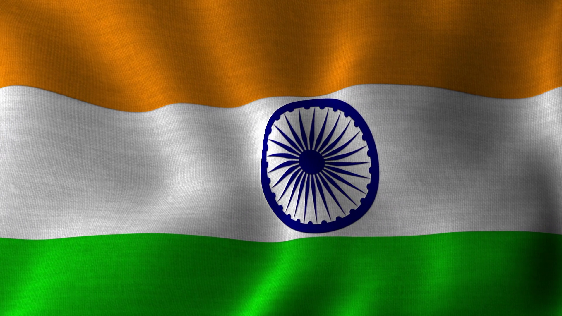 Tiranga National Flag Of India Waving Stock Motion Graphics SBV 