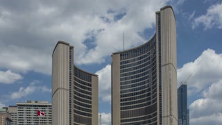 Timelapse/Hyperlapse of City Hall of Toronto